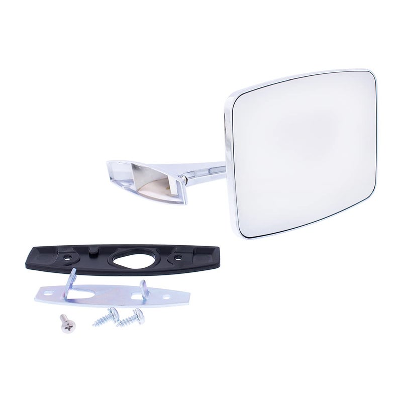 United Pacific C738710 Left-Hand Side Exterior Side Mirror for Chevy/GMC Trucks, Die-Cast & Chrome Plated â€“ Single Mirror (L/H Side) - Image 1